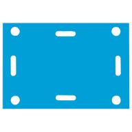 Étiquette de repérage BRADY M611/BMP61/BMP71 B-7598 - 73,8 x 49mm Bleu - Boite de 1000