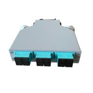 HSD - Boîtier optique Rail DIN 6T SC DX OM4 équipé 6T SC DX & 12P