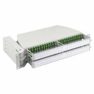 Tiroir 19" pivotant modulaire 2U 96FO SC/APC G.657A2 ouverture gauche