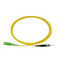 Jarretière optique simplex SC/APC-ST/UPC G.657A2 Ø 2,0mm Jaune Lg 3,0m