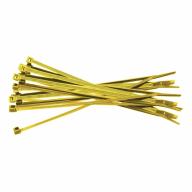 Collier serrage nylon jaune 142x3,2mm /Sac /Qté 100