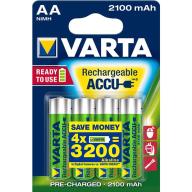 Accu VARTA LR6/AA 2100mAh 1,2V - Blister de 4