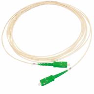 Jarretière optique SX SC/APC-SC/APC G.657A2 Ø2,0mm Blanc Lg 4,5m