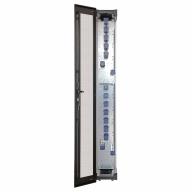 Rack de distrib. extension 300x300mm 47U 19" porte perf. G noir H+S