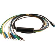 Cordon RJ45 / 8 fiches bananes TED® - Longueur 2m