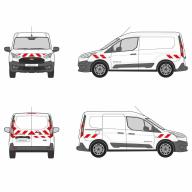 Kit bandes réfléchissantes Cl.A L1 VL FORD TrnsitCnct tôlé 2018
