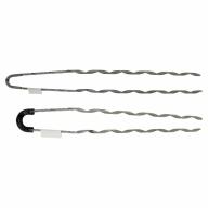 Ancrage spiralé aluminium 6,2-7,8mm jaune