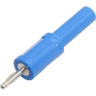 Adaptateur banane 4mm vers banane 2mm bleu - Sachet de 10