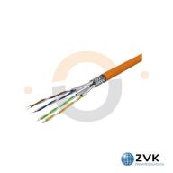EasyLan - Câble Cat7 S/FTP 2X4P 1000MHz Dca LSOH orange Touret 500m - Accessoire réseau professionnel