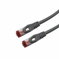 Cordon RJ45 CAT6A SSTP LSZH Gris Snagless avec fiche de test Lg 1,5m