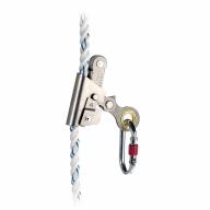 Antichute coulissant corde toronnée Ø14mm avec mousqueton Evolution