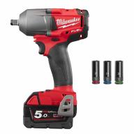 Kit boulonneuse MILWAUKEE et douilles longues pour pose tirefond