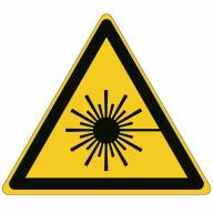 Etiquette de sécurité ISO BRADY- Danger Rayonnement laser /Qté 3