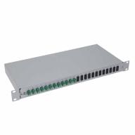 Tiroir 19" coulissant 1U 12FO SC/APC G.657A2 Couleurs - Assemblé