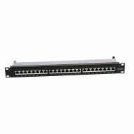 Panneau brassage RJ45 24 ports 1U équipé CAT6A STP UPTEC