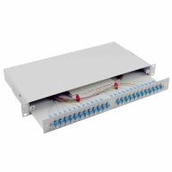 Tiroir 19" coulissant 1U 24FO SC/UPC G.657A2 Couleurs - Assemblé