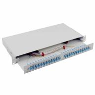 Tiroir 19" coulissant 1U 24FO SC/UPC G.657A2 Couleurs - Assemblé