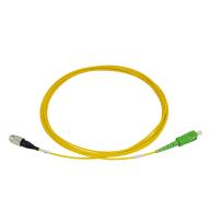 Jarretière optique simplex FC/UPC-SC/APC G.657A2 Ø2,0mm Jaune Lg 3,0m