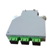 HSD - Boîtier optique Rail DIN 6T SC DX OS2 équipé 6T SCAPC DX & 12P