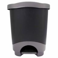 Poubelle à pédale 25L noire