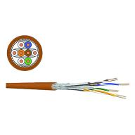 DRAKA - Câble monobrin - Cat7 S/FTP - 4 paires LSHF - 500m - Accessoire réseau professionnel