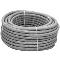 Gaine annelée fendue grise - Rouleau de 30m - Diamètre 18mm