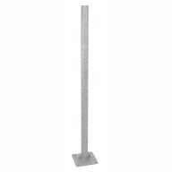 Potelet support RRU 2000mm OD89mm - Base: 300x300mm pour fixation et support de site mobile
