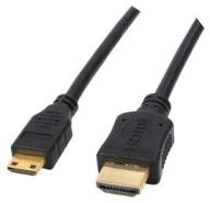 Cordon HDMI type A vers Mini HDMI type C connecteurs OR - M/M - 1m