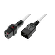 IEC LOCK - Rallonge secteur C19/C20 - 2m blanc