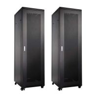 UPTEC - Baie 19" 22U 600x600 (800Kg) portes AV & AR perforées