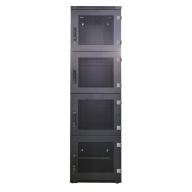 UPTEC - Baie 47U - 600x300 - 4 compartiments - double peau - Infrastructure 19 pouces professionnelle