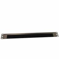 Passe câble 19" avec brosse ouvert 1U noir - Infrastructure 19 pouces professionnelle