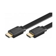Cordon HDMI Plat 1.4 - Contact Or - M/M - AWG26 - noir - 15m