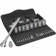 Jeu cliquet 3/8 WERA Zyklop Metal 8 à 19mm + embouts