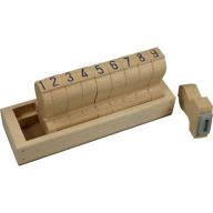 Jeu chiffres à tamponner hauteur 20 mm