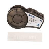 Ruban polyester transparent BRADY BMP21/M210/M211 B-430 - 19,05mm x 6,40m Blanc sur transparent