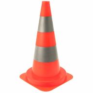 Balise de signalisation lestée à bandes rétro-réfléchissantes Classe 2 - Hauteur 0,50m