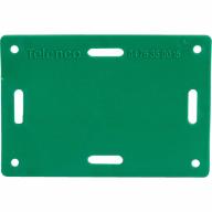 ETIQV : Etiquette de repérage rectangulaire verte /Qté 100