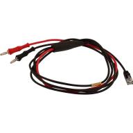 Cordon xDSL RJ11 / 2 fiches bananes TED® - Longueur 2m