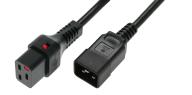 IEC Lock - Rallonge secteur C19/C20 - 3m Noir