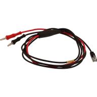 Cordon xDSL RJ11 / 2 fiches bananes TED® - Longueur 2m