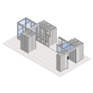 Confinement autoportant pour racks serveur et colocation - RACKEON