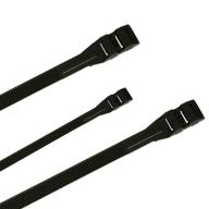 Collier noir double fermeture PA6 TED - 180x9 /Qté 100