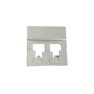 CORNING 3M - Face avant 45x45 pour 2 RJ45 - blanc