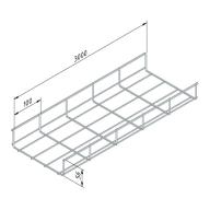 Chemin de câble type cablofil 60x50mm ELECTROZINGUE - 3m - Par 2