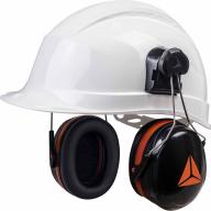 Coquilles antibruit pour casque de chantier noires SNR 30dB OPTIMA