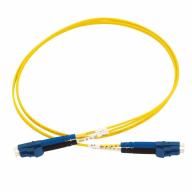 Jarretière optique duplex LC/APC-LC/APC G.657A2 Ø2,0mm Jaune Lg 2,0m