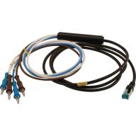 Cordon RJ45 / 4 fiches bananes SHDSL type MTT Lite TED® - Longueur 2m