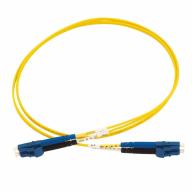 Cordon optique DX LC/APC-LC/APC G.657A2 Ø2,0mm Jaune Lg 2,0m