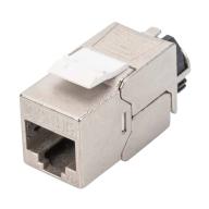 Keystone blindé CAT6A montage sans outil fixation refermable intégrée